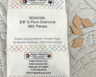 Paquete de 960 trozos de papel de diamante de 5/8”