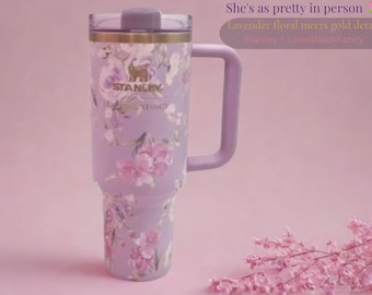 Stanley x LoveShackFancy 40oz Tumbler | Lavender Floral Quencher Gift