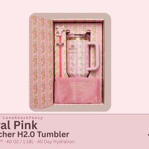 Stanley x LoveShackFancy 40oz Tumbler | Ribbon & Roses Travel Cup image 2
