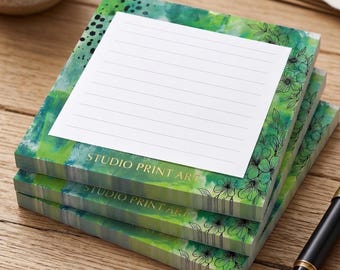 Botany and Texture Printable Notebook  Hybrid Gelli Plate Art DIY Notebook  Instant Download