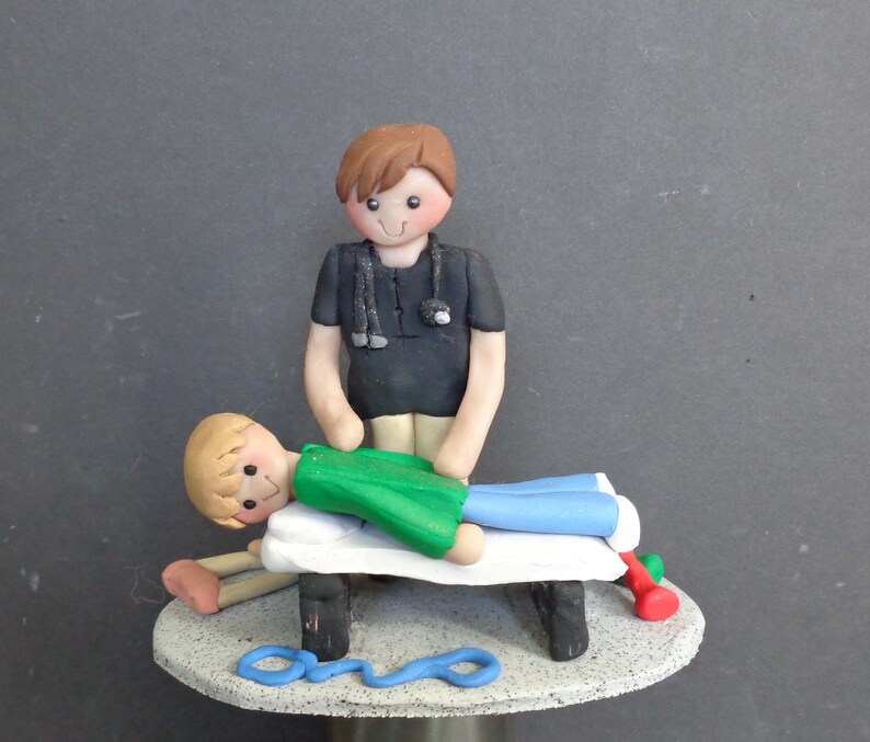 Chiropractor Massage Therapist Cake Topper Handcrafted Polymer | Etsy