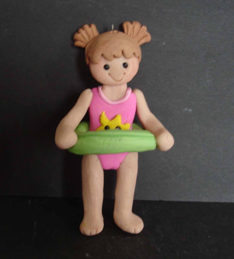 Swimmer Beach Christmas Ornament Swimming Pool Beach Float Etsy