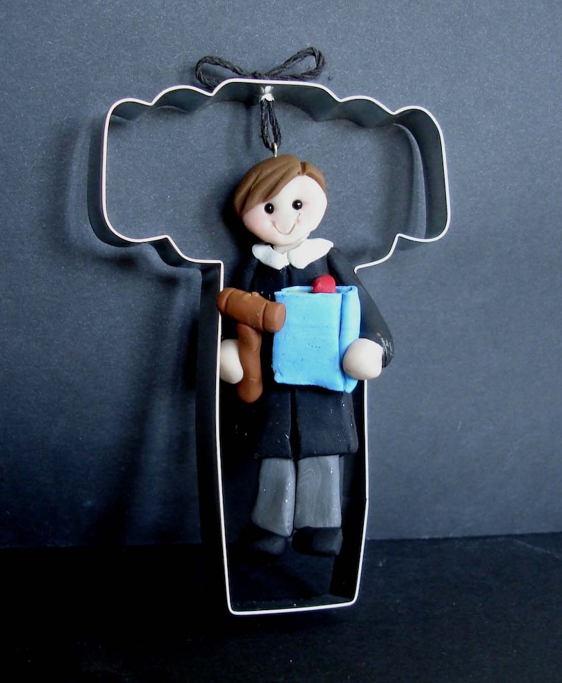 Judge Lawyer Christmas Ornament Gavel Cookie Cutter Polymer Etsy