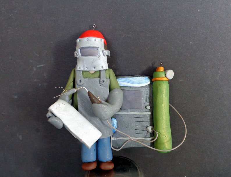 Welder Torch Christmas Ornament Construction Metal Tools Etsy