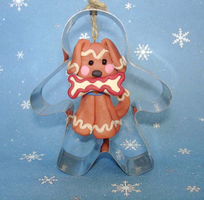 Gingerbread Dog Christmas Ornament Ginger Cookie Dog Treat | Etsy