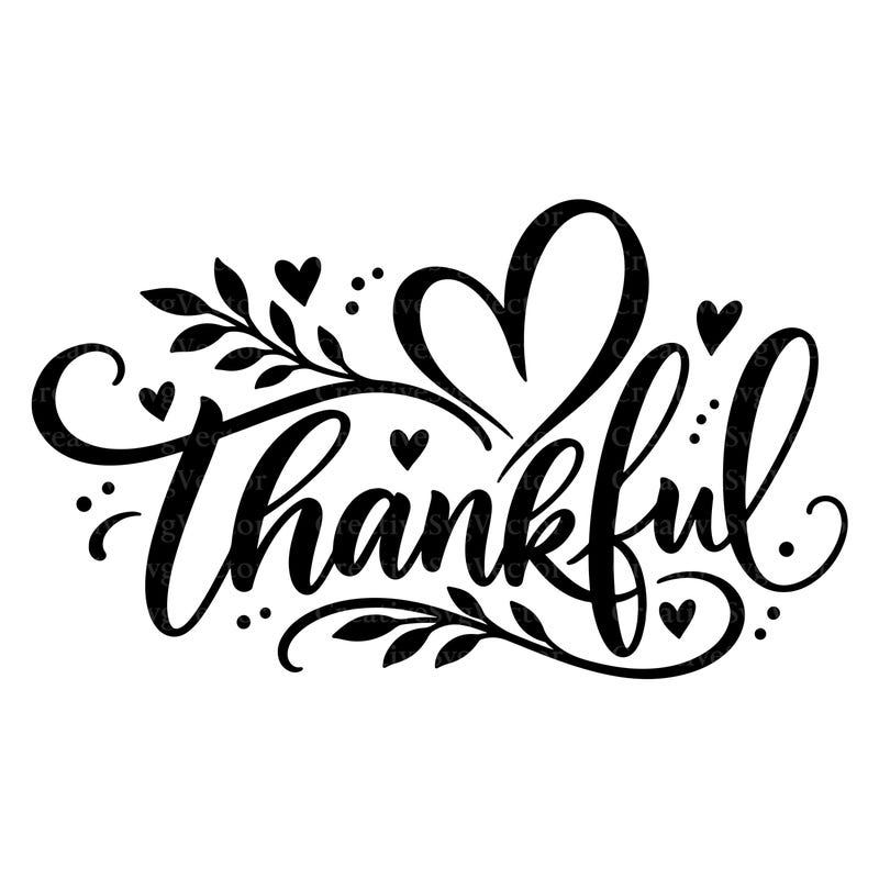 Thankful for Lettering - Etsy