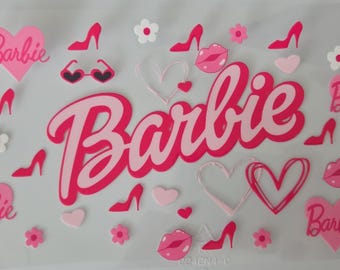 Transferencia Barbie n.° 1 dtf para vasos