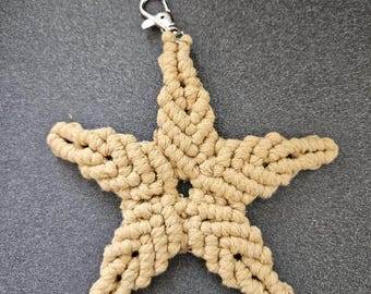 Starfish Keychain | Macrame
