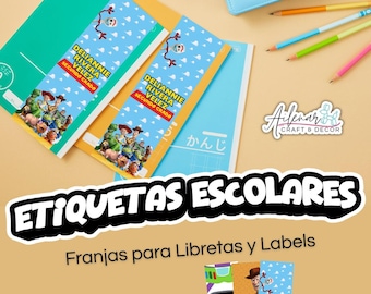 Toy Story schooletiketten | Canva-sjabloon