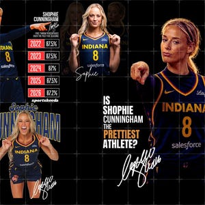 Sophie Cunningham PNG | Retro baskettröjadesign (digital nedladdning)