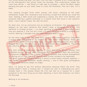 May include: A document with a light beige background featuring black printed text and a large, semi-transparent red stamp across the center that reads SAMPLE. The text is arranged in multiple paragraphs and concludes with the signature - Pinar.