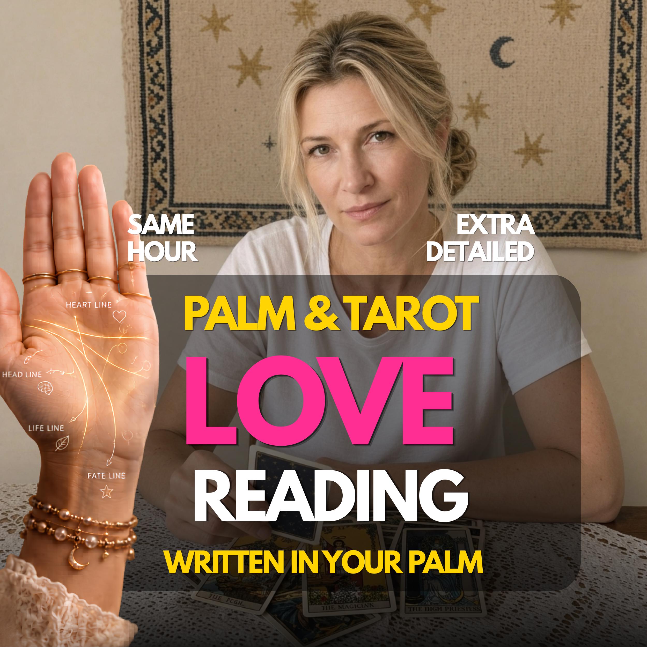 Love Palm Reading ,Love & Relationships ,Psychic Reading for Relationship Guidance, Same Hour Delivery