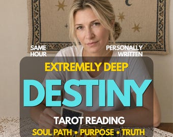 Soul Path Tarot Reading ,Life Path & Manifesting ,Psychic Insight into Soul Journey, Same Hour Delivery