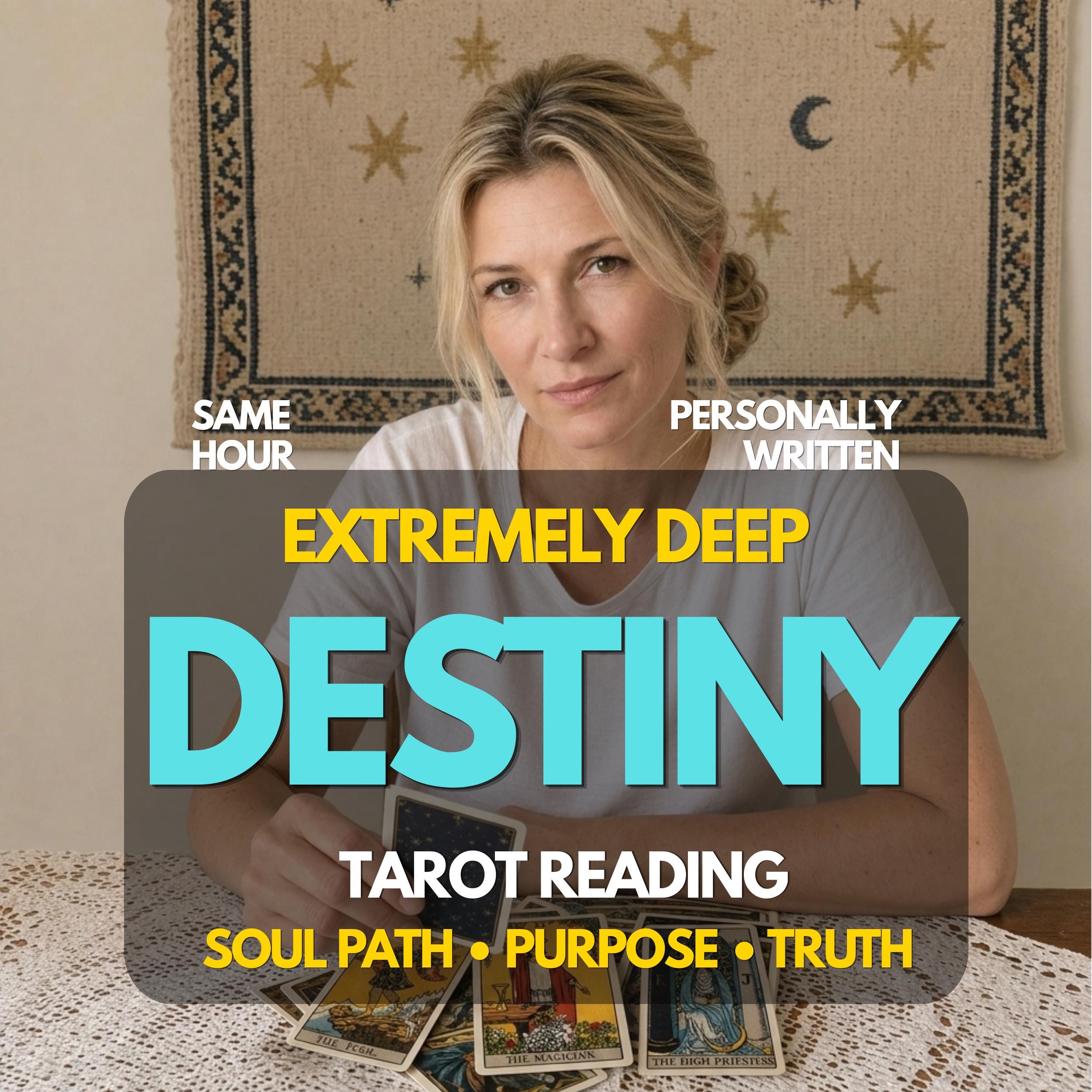 Soul Path Tarot Reading ,Life Path & Manifesting ,Psychic Insight into Soul Journey, Same Hour Delivery