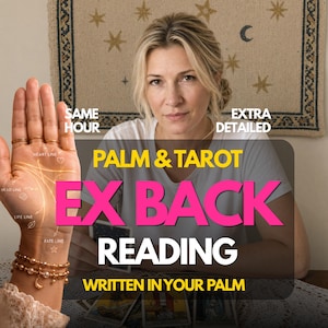 Ex Back Palm Reading ,Love & Relationships ,Psychic Reading about Ex Reconciliation, Same Hour Delivery image 1