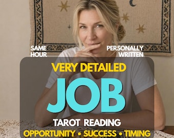 Lettura dei tarocchi per lavoro, carriera e denaro, consulto psichico per opportunità di lavoro, consegna in un'ora.