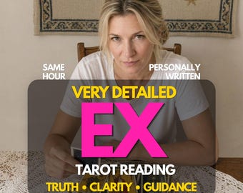 Lectura de Tarot sobre tu ex, Amor y Relaciones, Lectura Psíquica sobre tu Ex, Entrega en la misma hora