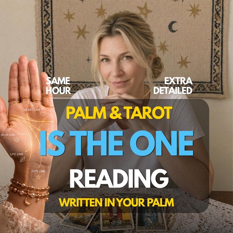 Is He The One Palm Reading ,Love & Relationships ,Psychic Clarity on Long-Term Potential, Same Hour Delivery image 1