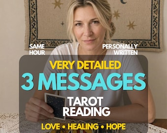 Lectura de Tarot de 3 Mensajes, Amor y Relaciones, Lectura Psíquica sobre Su Energía, Entrega en la misma hora