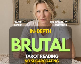Lettura brutale dei tarocchi, brutalmente onesta, verità psichica sulla realtà nascosta, consegna in un'ora.