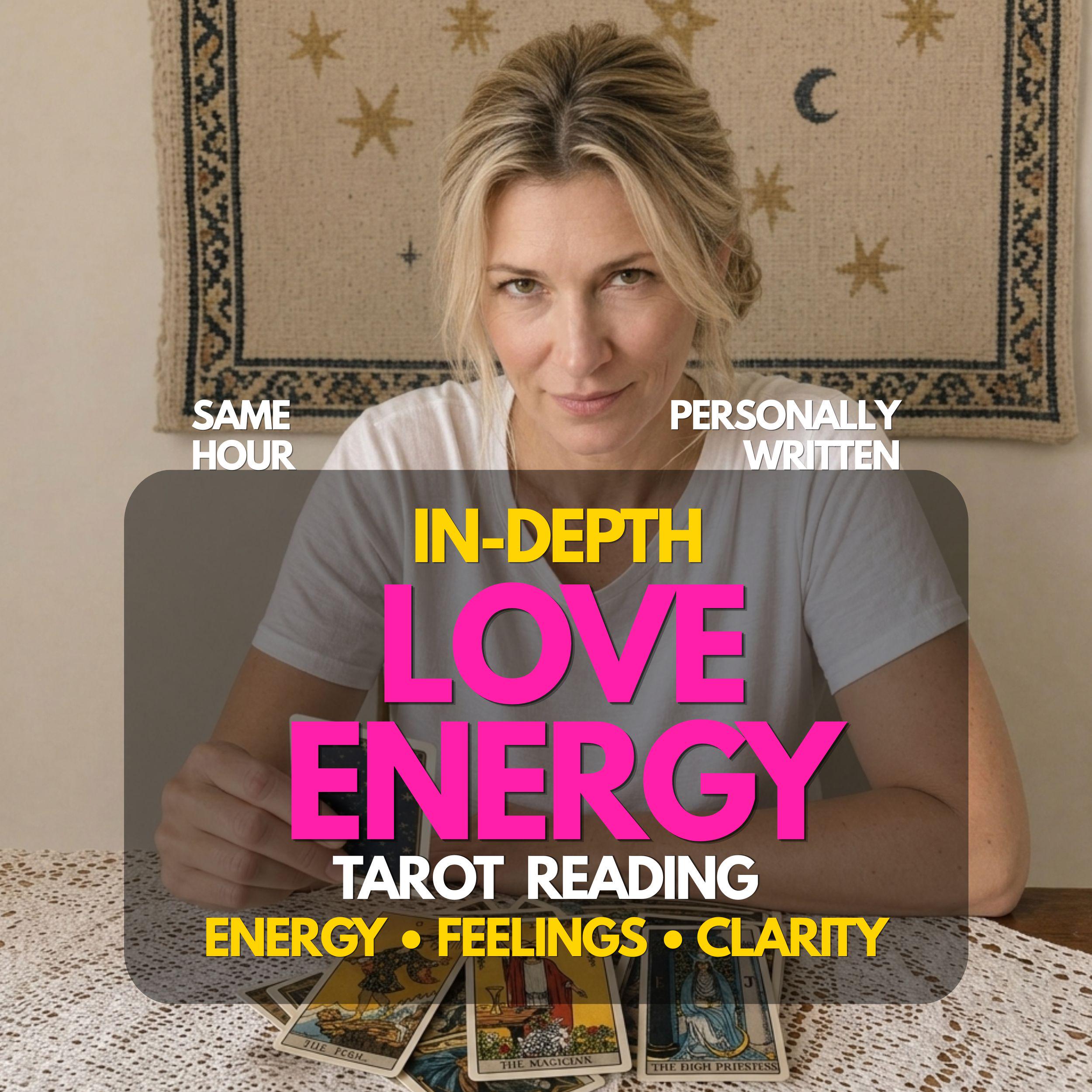 Energy Tarot Reading ,Love & Relationships ,Psychic Reading for Relationship Guidance, Same Hour Delivery