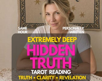 5 Hidden Truths Tarot Reading ,Love & Relationships ,Psychic Truth about Hidden Truths, Same Hour Delivery