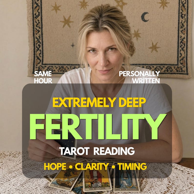 Tirage de tarot pour la fertilité, grossesse et fertilité, conseils de voyance pour le parcours de fertilité, accouchement en une heure image 1
