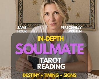 Soulmate Love Tarot Reading ,Love & Relationships ,Psychic Reading for Soulmate Connection, Same Hour Delivery