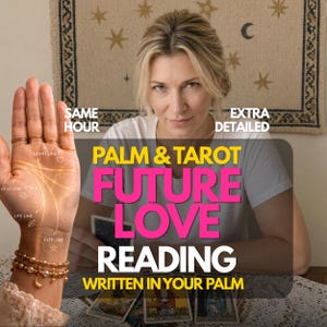 Future Love Palm Reading ,Love & Relationships ,Psychic Guidance on Future Relationship, Same Hour Delivery image 1