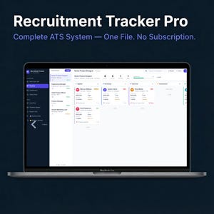 Applicant Tracking System | Hiring Tracker | Recruitment Pipeline | Interview Scorecard | Candidate Tracker | HR Template
