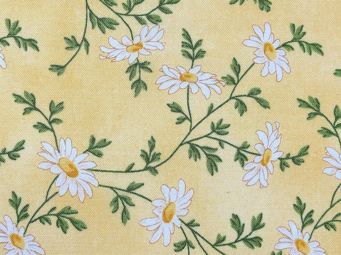 Fresh as a Daisy Daisy Fabric Cotton Fabric Quilting Etsy
