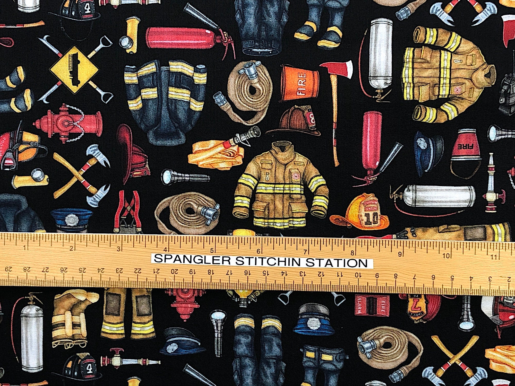 Firefighter Fabric 5 Alarm QT Fabrics MISC102 Etsy