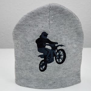 Motorcyclist Beanie - Cuffless Beanie - Winter Hat