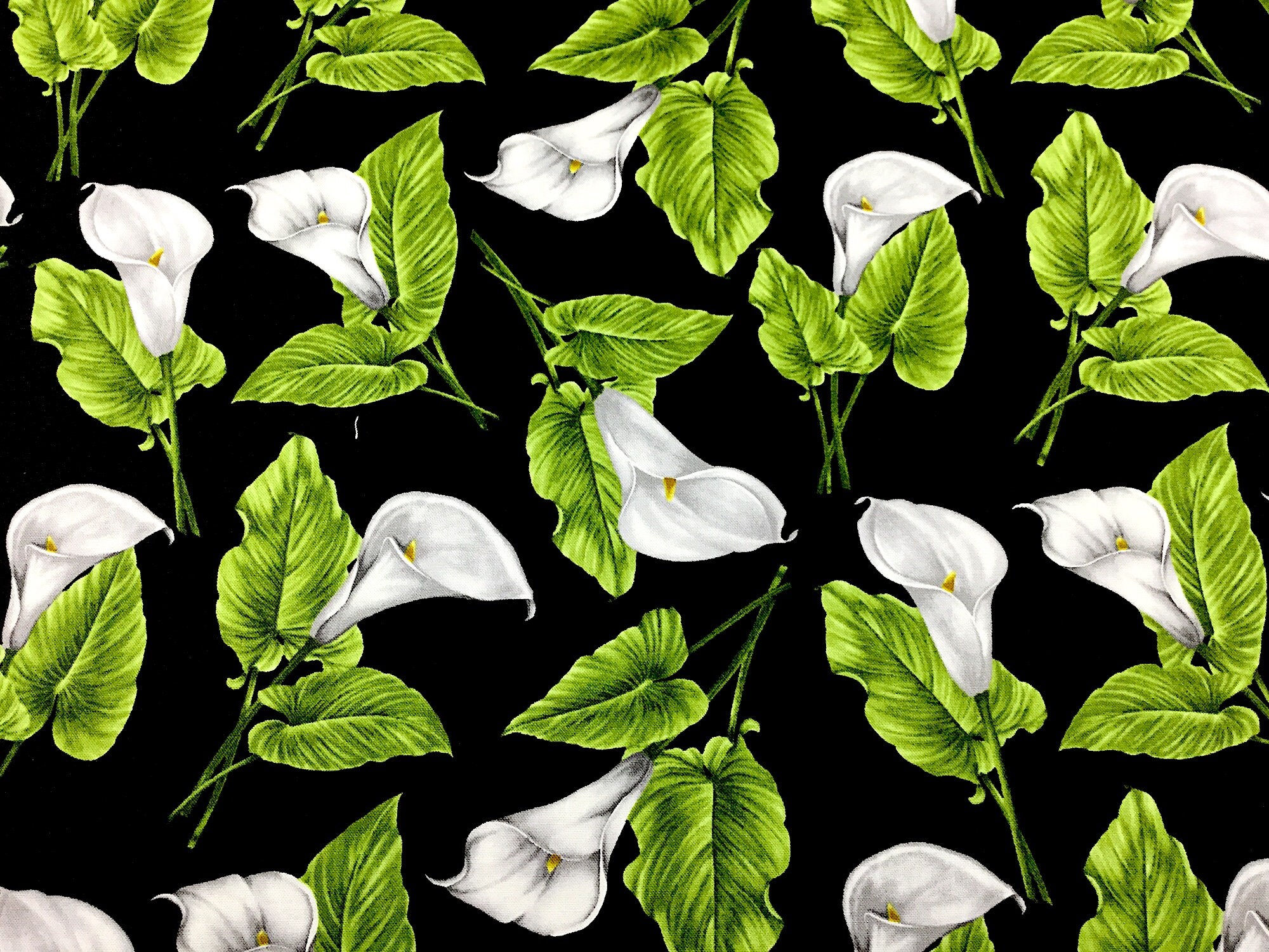 Magnificent Blooms Calla Lily Fabric Quilting Fabric Etsy