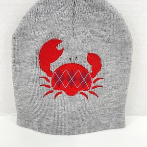 Argle Crab Cuffless Beanie Grey