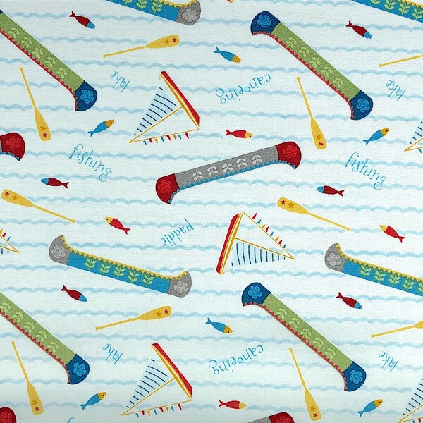 Canoe Fabric Etsy