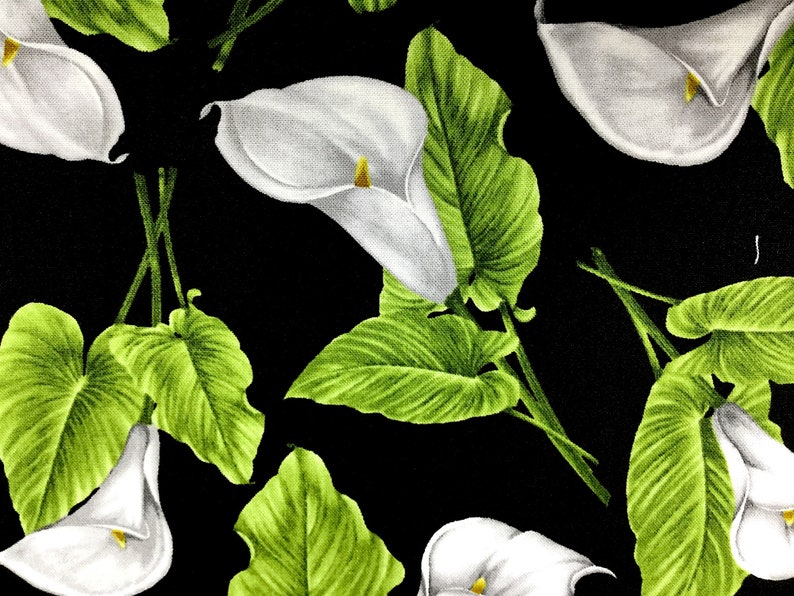 Magnificent Blooms Calla Lily Fabric Quilting Fabric Etsy