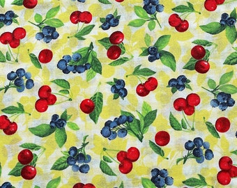 Small Fruit - Ambrosia Farm - Berry Fabric - FRUIT-51