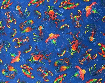 Deep Sea Creatures - Sea life Fabric - SL-91
