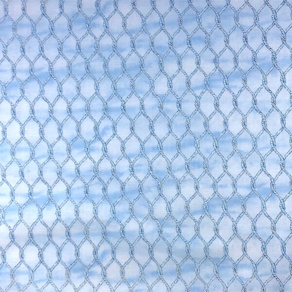 Harbor Lights Netting - Nautical Fabric - Cotton Fabric - Quilting Fabric - Wilmington Prints - NAU-78