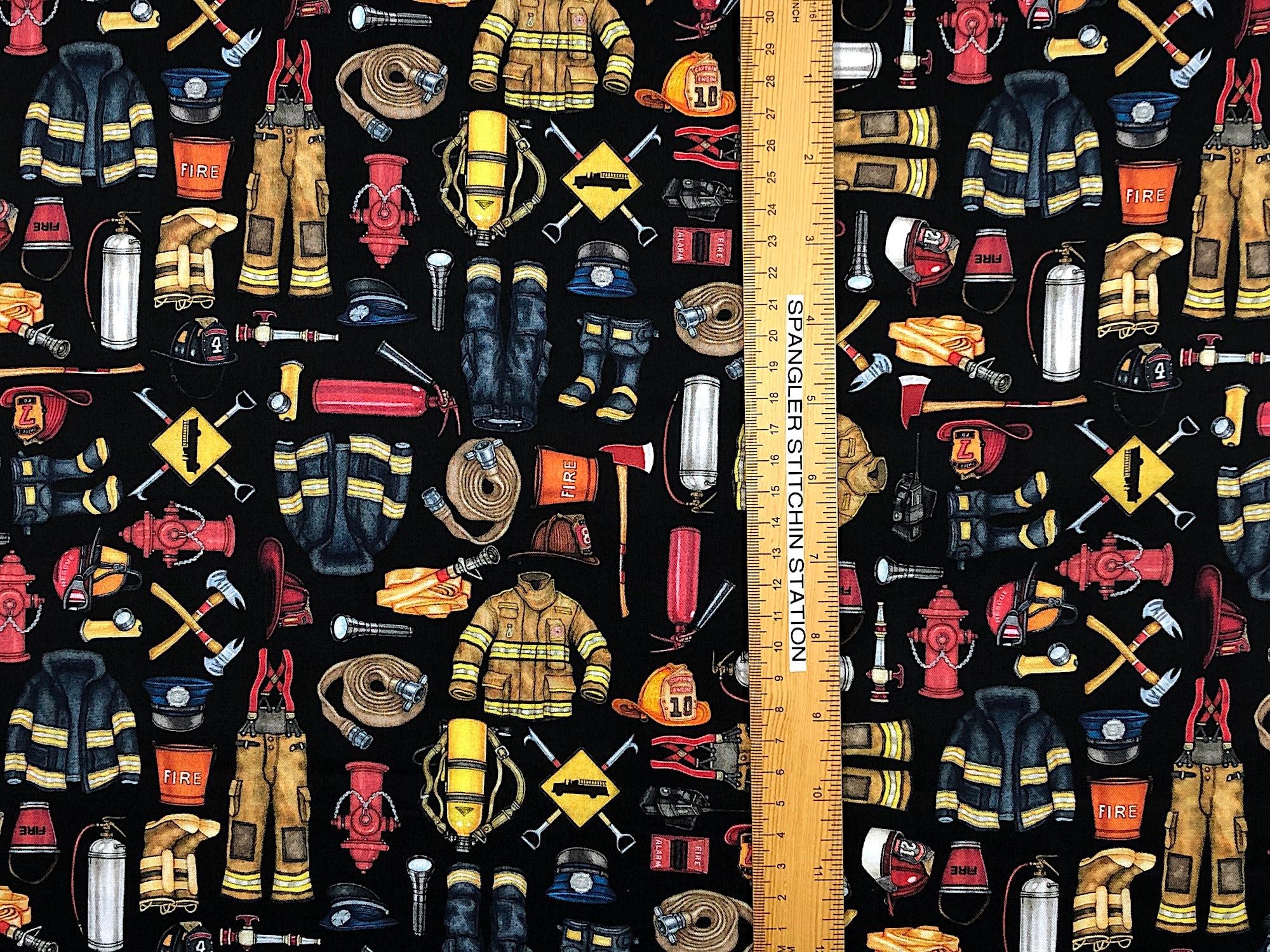 Firefighter Fabric 5 Alarm QT Fabrics MISC102 Etsy