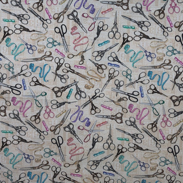 Scissor Fabric Etsy