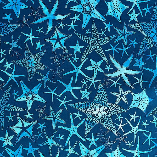 Starfish Fabric - Coastal Living - Beach Fabric - SL-88