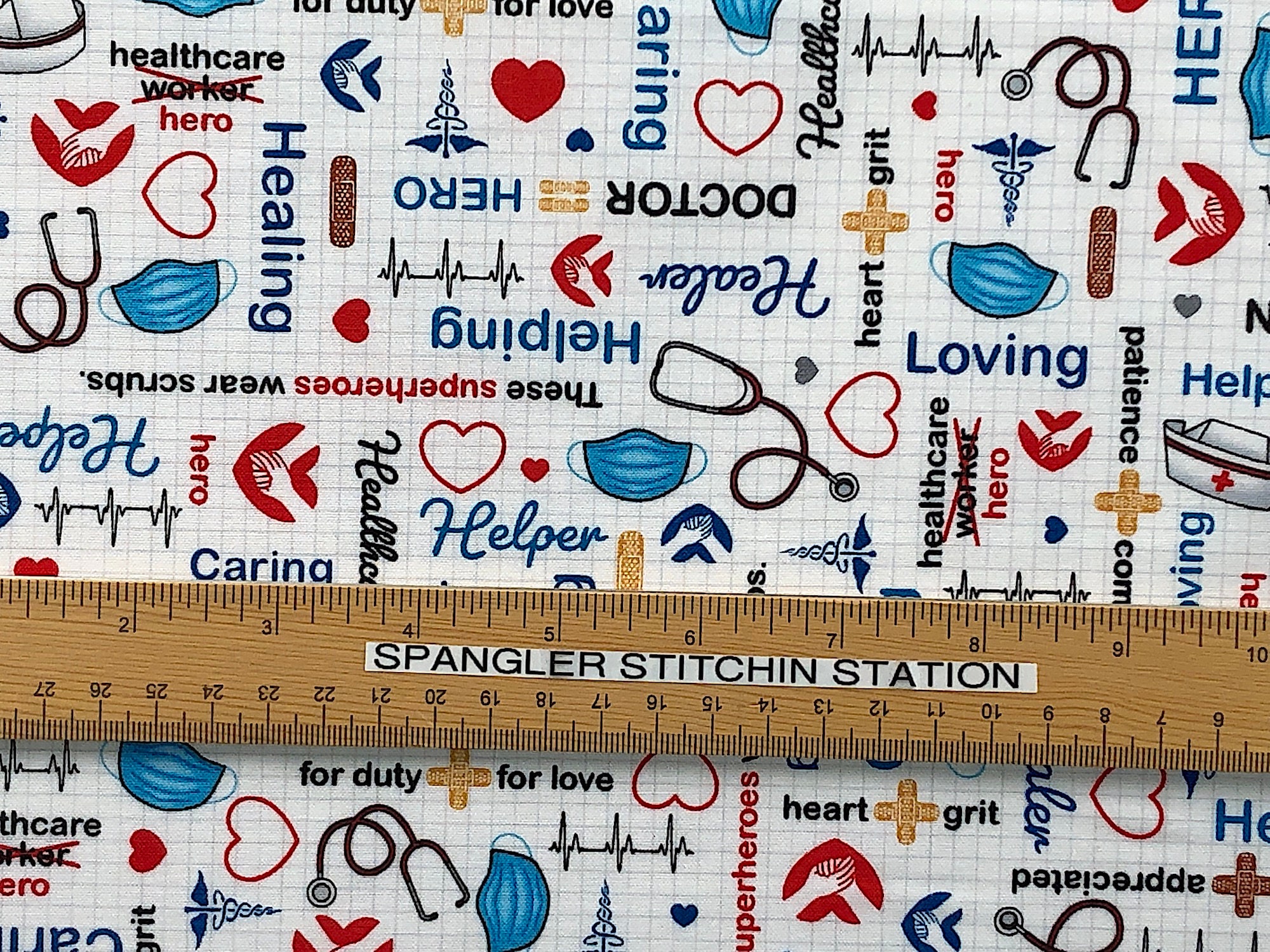 Nurse Fabric Calling All Nurses Cotton Fabric Quilting Etsy