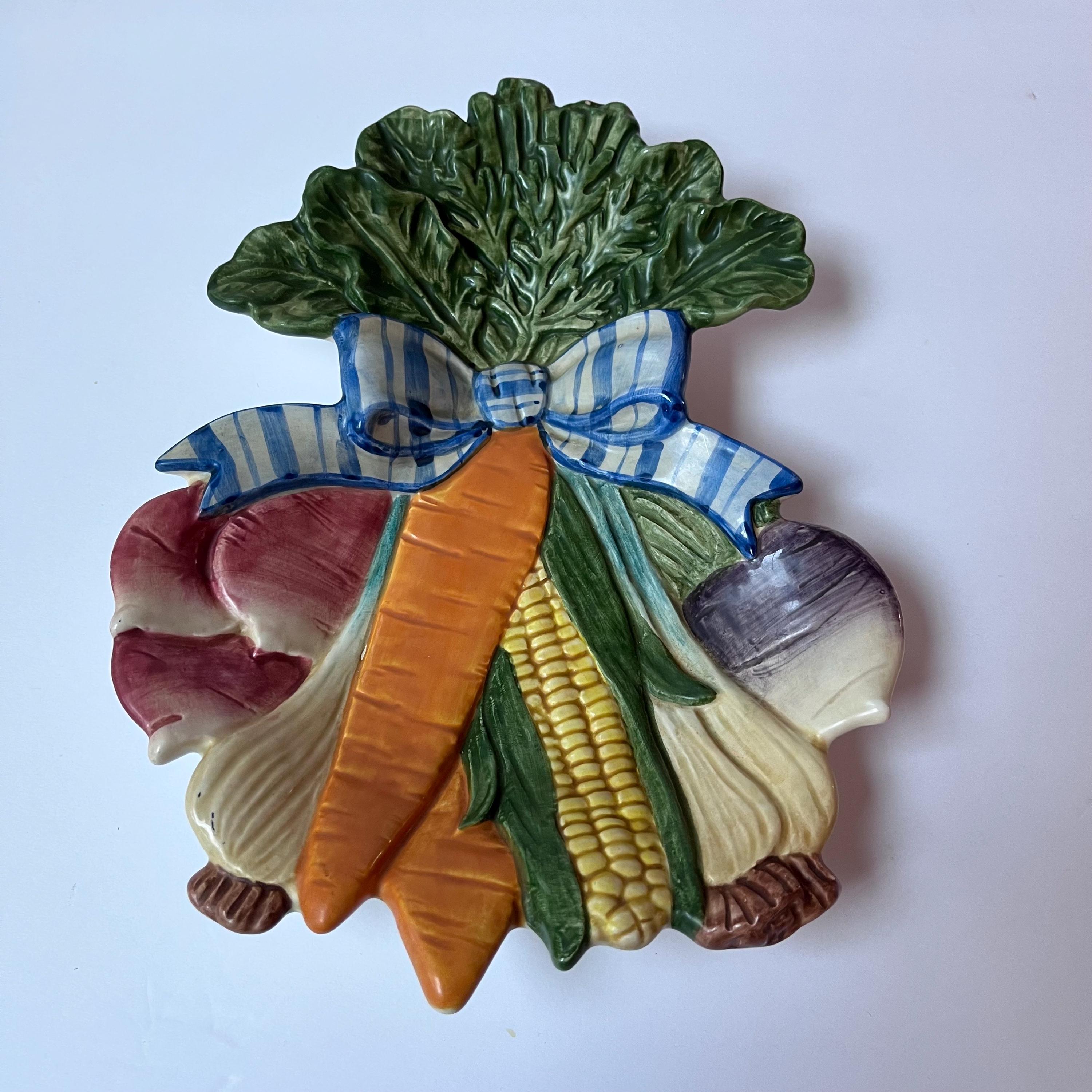Vintage Ceramic Vegetable Tray - Etsy