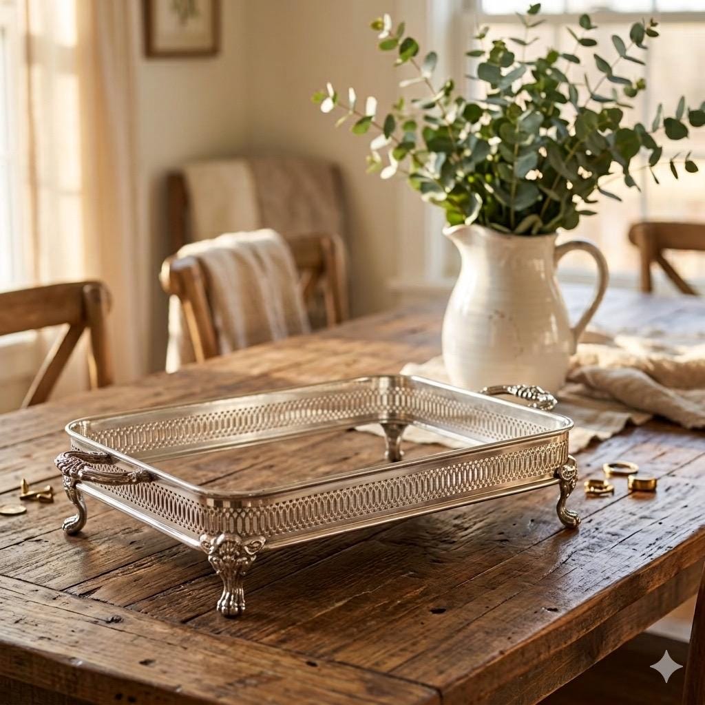Silver Plated Casserole Dish Stand - Etsy
