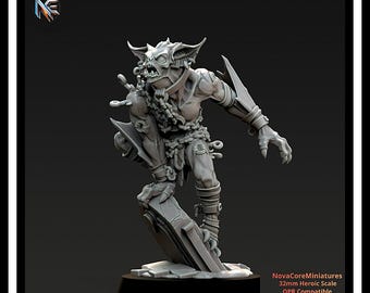 Ghoul Champion - Vampiric Undead - One Page Rules| Sci-Fi Resin Miniatures | Fantasy Resin Miniatures| Tabletop Wargaming 32mm-Heroic Scale