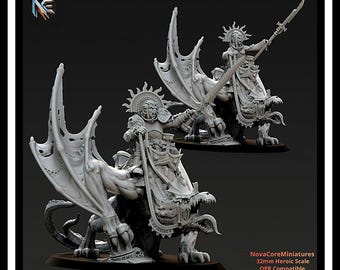 Lord Winged Terror-Vampiric Undead -One Page Rules| Sci-Fi Resin Miniatures | Fantasy Resin Miniatures| Tabletop Wargaming 32mm-Heroic Scale