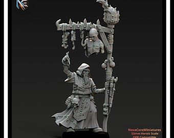 Corpse Master - Vampiric Undead - One Page Rules| Sci-Fi Resin Miniatures | Fantasy Resin Miniatures| Tabletop Wargaming 32mm-Heroic Scale