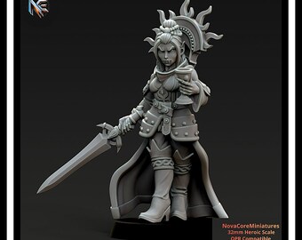 Vampire Lady - Vampiric Undead - One Page Rules| Sci-Fi Resin Miniatures | Fantasy Resin Miniatures| Tabletop Wargaming 32mm-Heroic Scale
